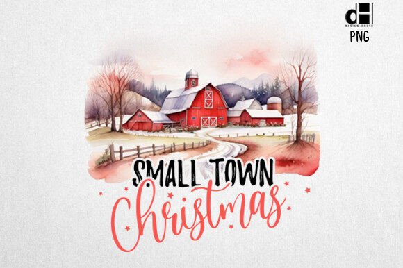 Download Vintage Christmas Farm Sublimation PNG - Farm Collection
