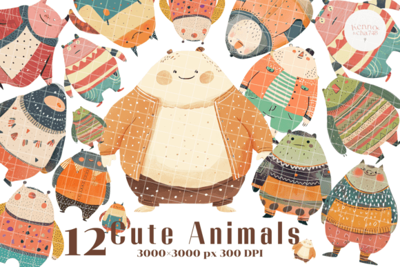 Download Cute Animal Clipart, Whimsical Creatures - Premium Resources