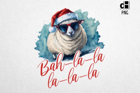 Download Vintage Christmas Farm Sheep PNG Design - Farm Collection