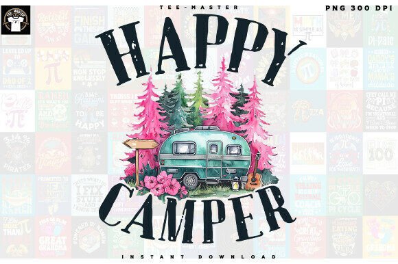 Download Happy Camper Nature Outdoor Camping PNG - Premium Resources