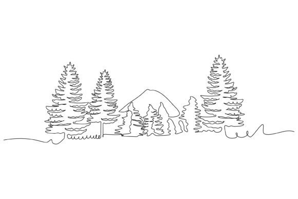 Download View of Pine Trees in the Mountains - Pine trees Collection